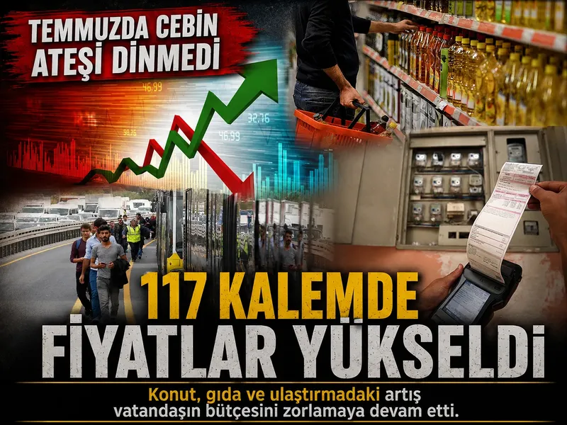Enflasyonda beklenen veri geldi: İşte temmuz tablosu!