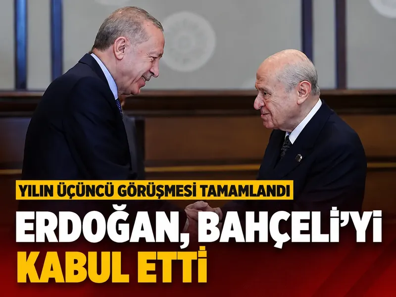 Erdoğan, Bahçeli ile görüştü: Gündem çerçeve yasa