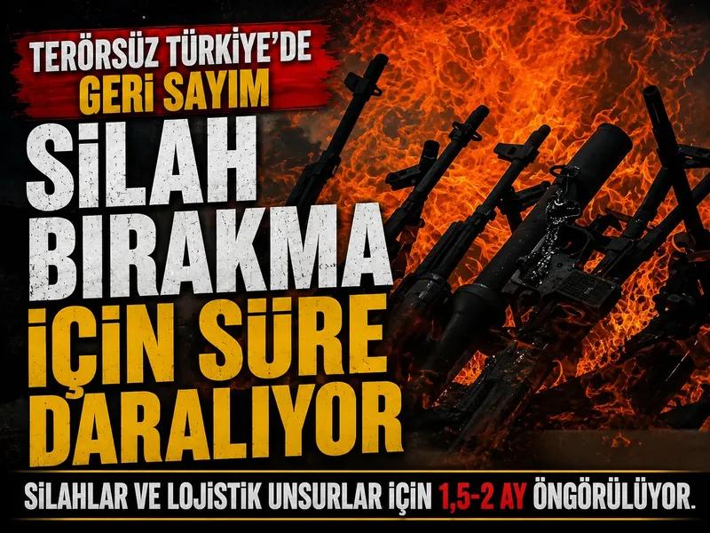 Terörsüz Türkiye’de geri sayım başladı: PKK’ya 2 ay mühlet