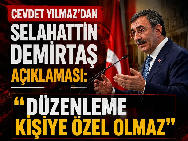 Cevdet Yılmaz’dan Selahattin Demirtaş açıklaması: "Düzenleme kişiye özel olmaz"