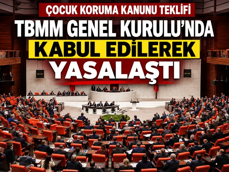 Çocuk Koruma Kanunu Teklifi TBMM Genel Kurulu’nda kabul edilerek yasalaştı