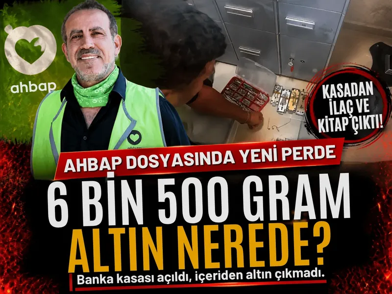 Ahbap Derneği'nin kasasında altın yerine ilaç ve kitap bulundu