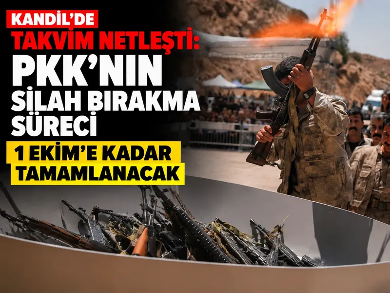 Kandil'de takvim netleşti: PKK'nın silah bırakma süreci 1 Ekim'e kadar tamamlanacak