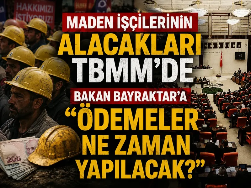 Maden işçilerinin alacakları TBMM’de: Bakan Bayraktar’a “Ödemeler ne zaman yapılacak?” sorusu