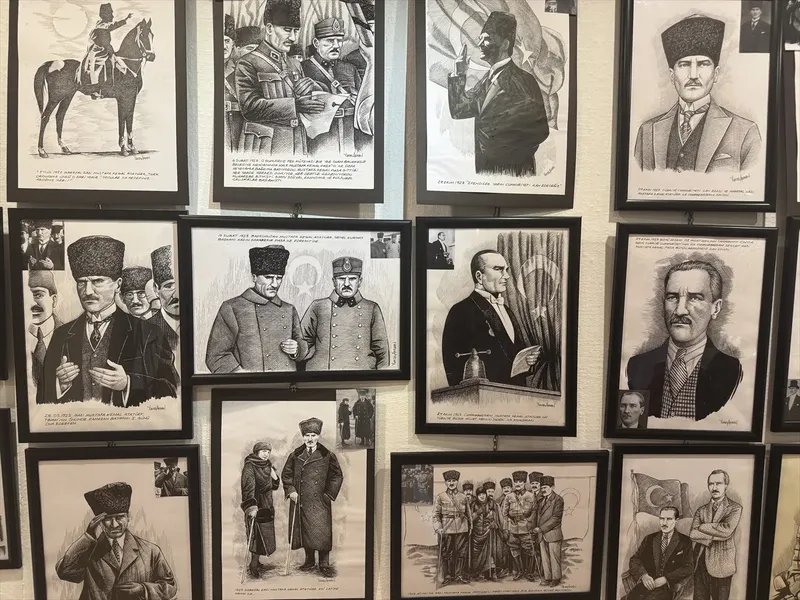 Milli Mücadele kahramanları portrelerle yeniden hayat buldu