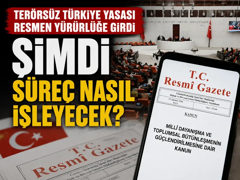 Terörsüz Türkiye için yol haritası Resmî Gazete’de