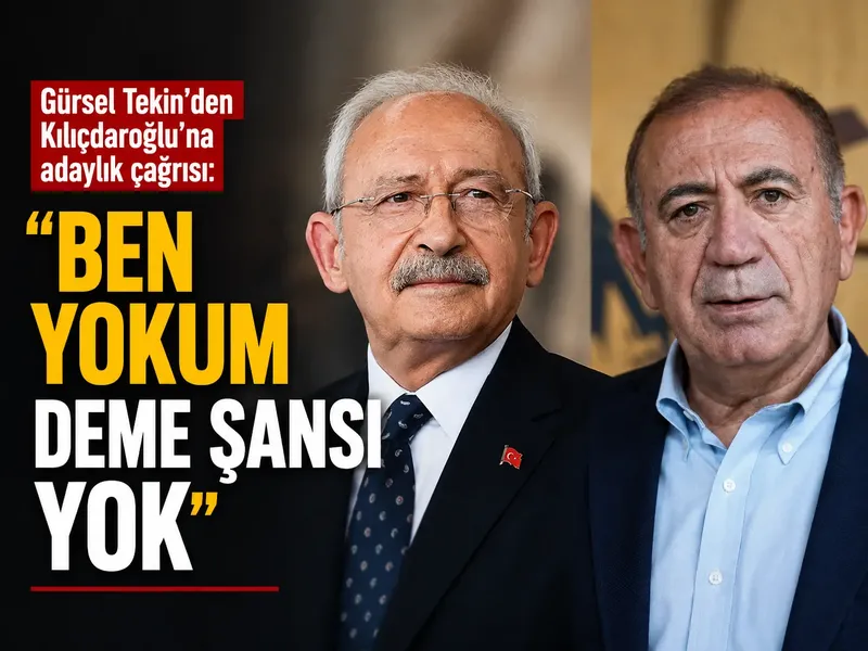 Gürsel Tekin’den Kılıçdaroğlu’na adaylık çağrısı: Ben yokum deme şansı yok