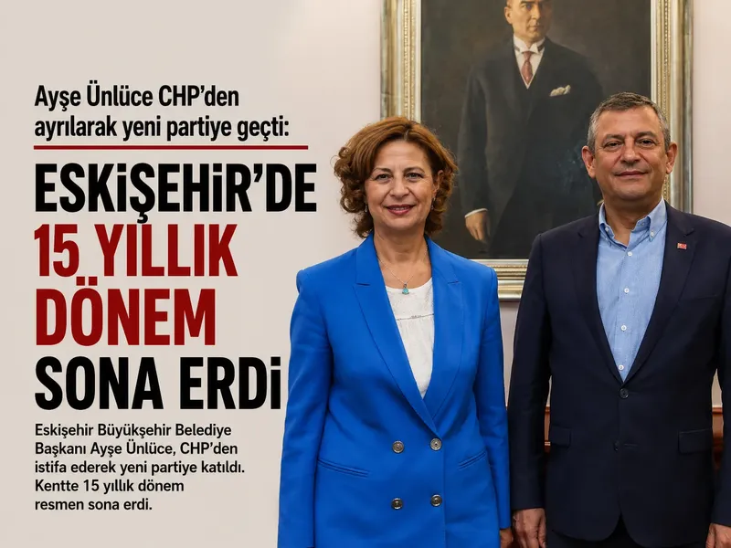 Ayşe Ünlüce CHP’den ayrıldı: Eskişehir’de 15 yıllık dönem sona erdi