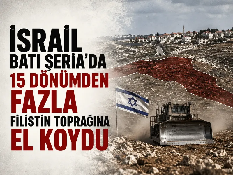 İsrail Batı Şeria'da 15 dönümden fazla Filistin toprağına el koydu