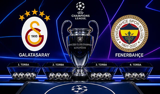Şampiyonlar Ligi’nde kura tamamlandı: Galatasaray ve Fenerbahçe’nin rakipleri belli oldu