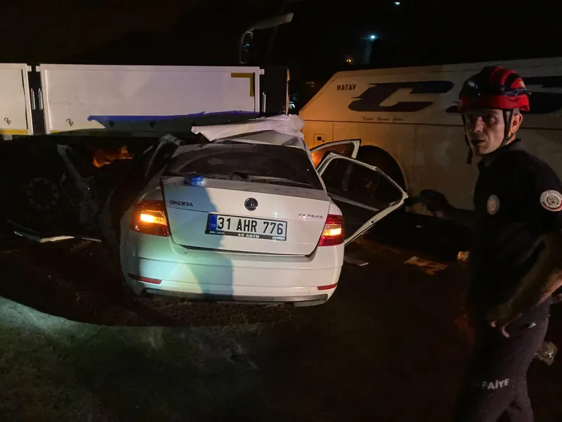 Hatay'da korkunç kaza: 2 kişi yaşamını yitirdi