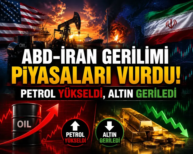 ABD-İran gerilimi piyasaları vurdu! Petrol yükseldi, altın geriledi