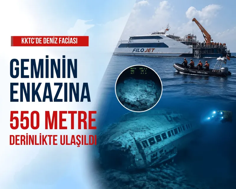 KKTC’de 3 günlük aramanın ardından gemi enkazına ulaşıldı
