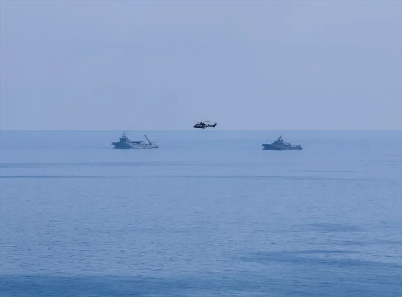 TCG Alemdar Girne açıklarında göreve başladı