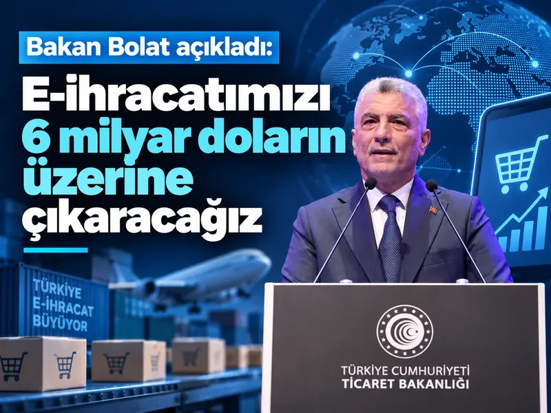 Bakan Bolat açıkladı: E-ihracatımızı 6 milyar doların üzerine çıkaracağız