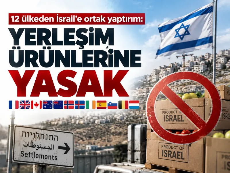 12 ülkeden İsrail’e ortak karar: Yerleşim ürünlerine yasak