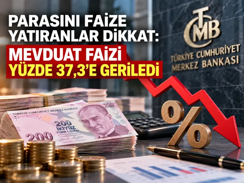 Parasını faize yatıranlar dikkat: Mevduat faizi yüzde 37,3’e geriledi