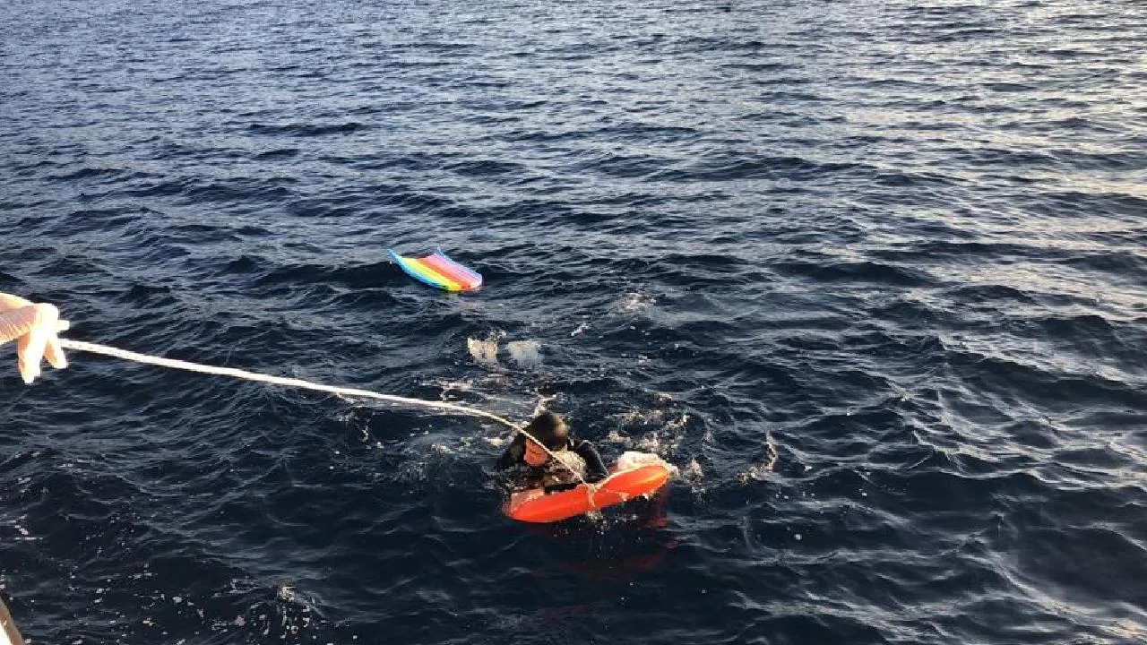 Bodrum açıklarında 2 düzensiz göçmen yakalandı